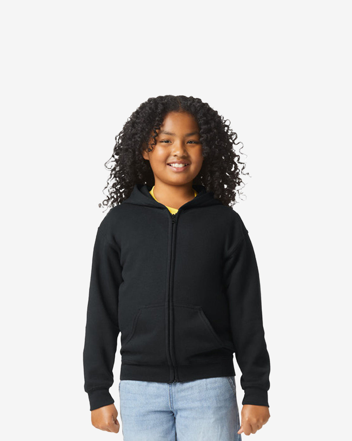18600B Gildan Heavy Blend Youth Full Zip Hooded Sweatshirt