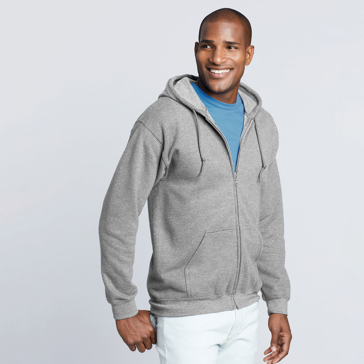 18600 Gildan Heavy Blend Adult Full Zip Hooded Sweatshirt