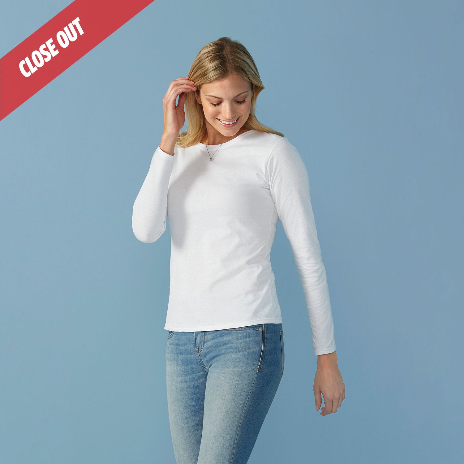 64400L Gildan Softstyle Ladies Long Sleeve T-Shirt