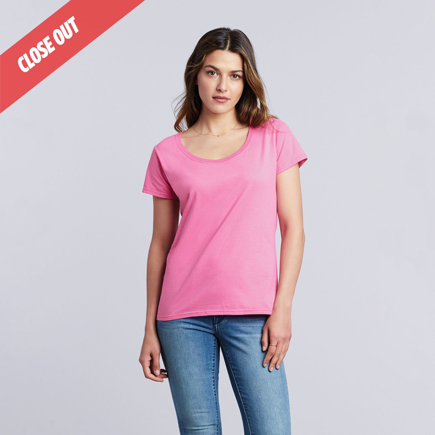 64550L Gildan Softstyle Ladies Deep Scoop T-Shirt