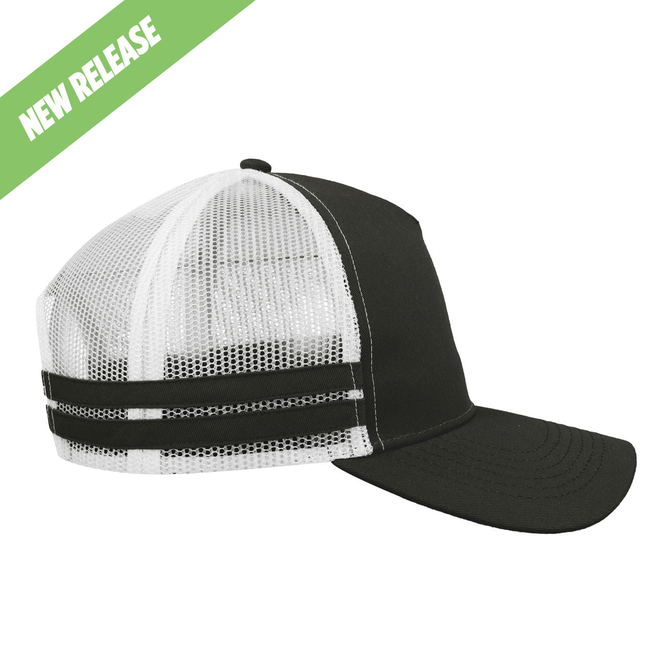 #colour_Black / White Mesh / Black Stripes