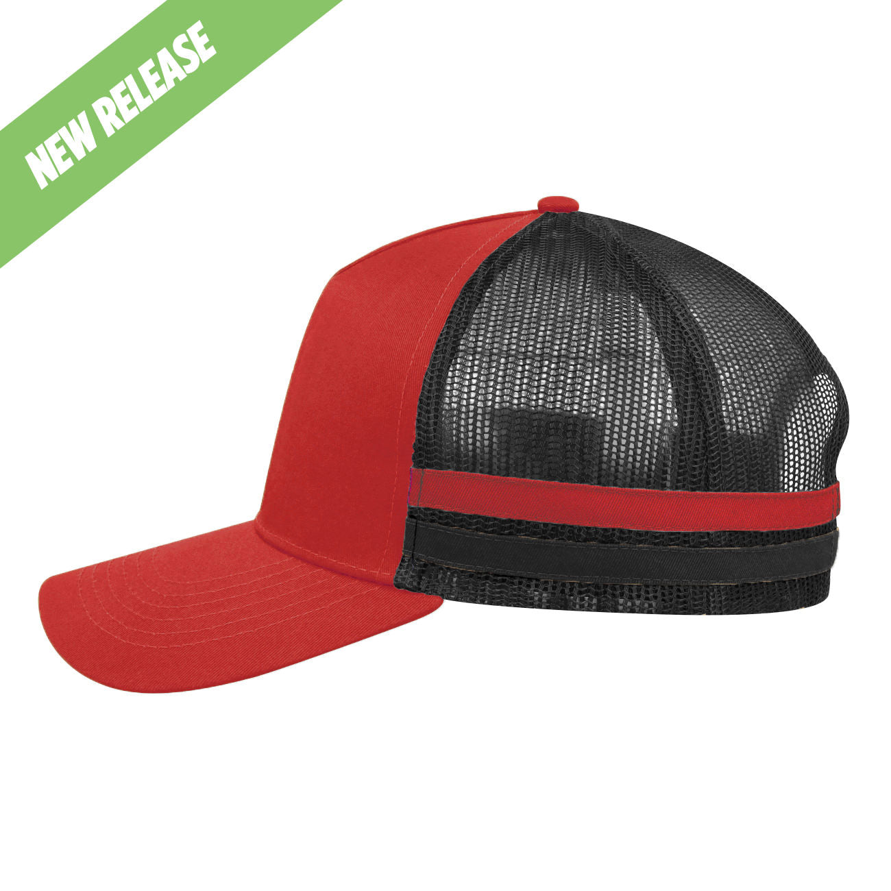 #colour_Red / Black Mesh / Red + Black Stripe