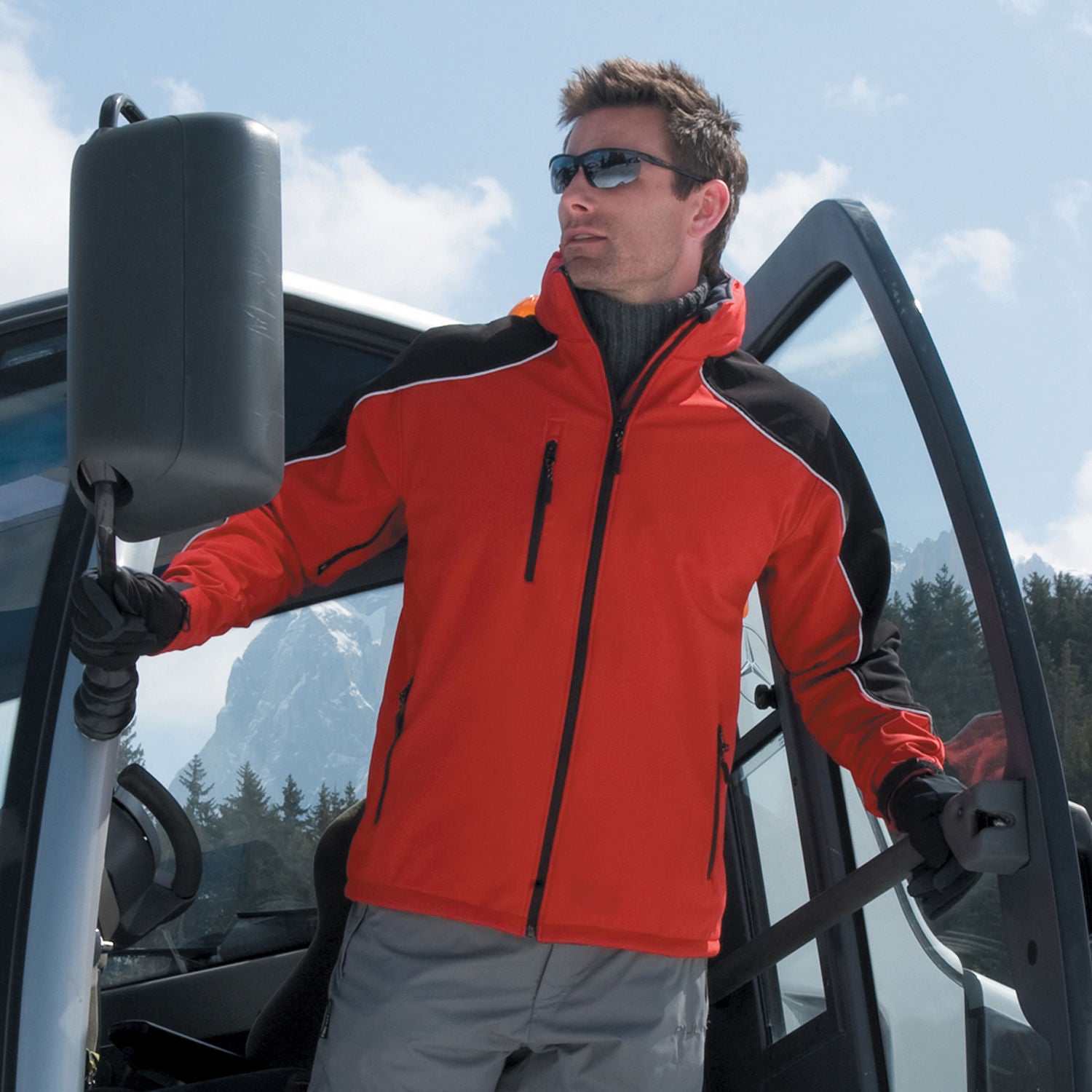 R118X Result Adult Ice Fell Hooded Softshell Jacket
