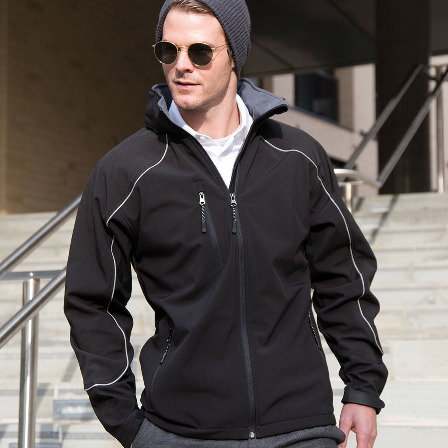 R118X Result Adult Ice Fell Hooded Softshell Jacket