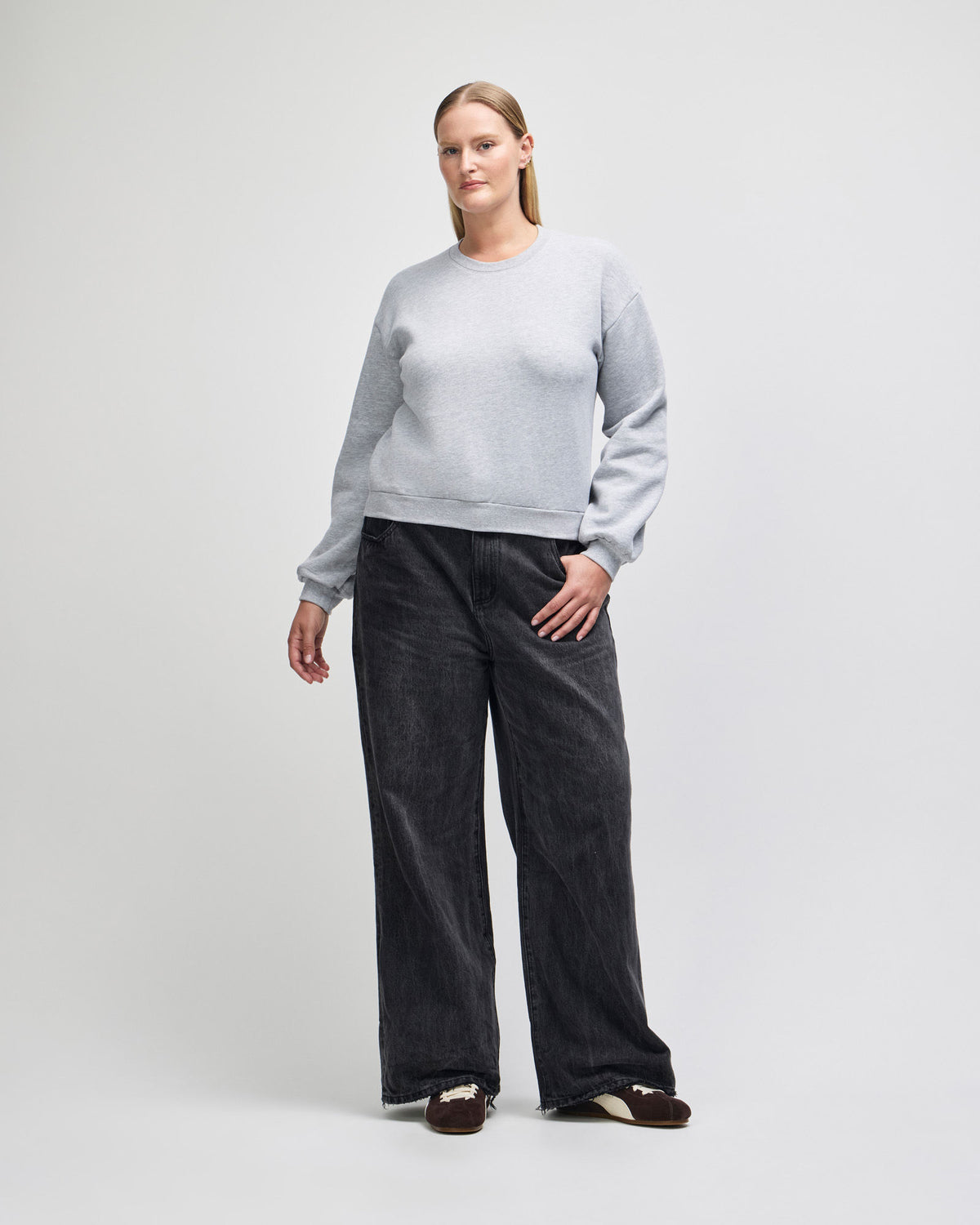RF494 American Apparel Reflex Fleece Women's Crewneck Sweatshirt