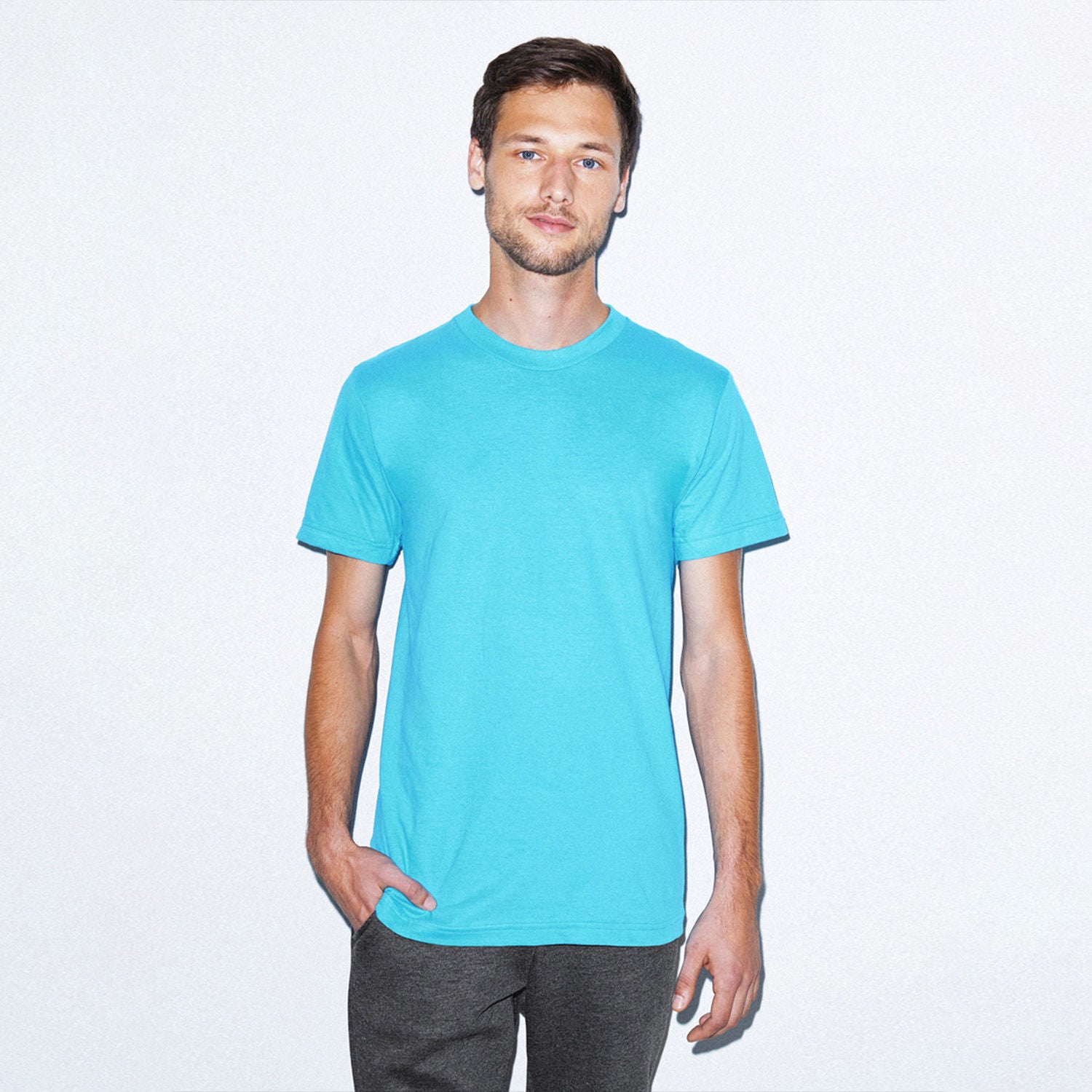 2001W American Apparel Unisex Fine Jersey Short Sleeve T-Shirt
