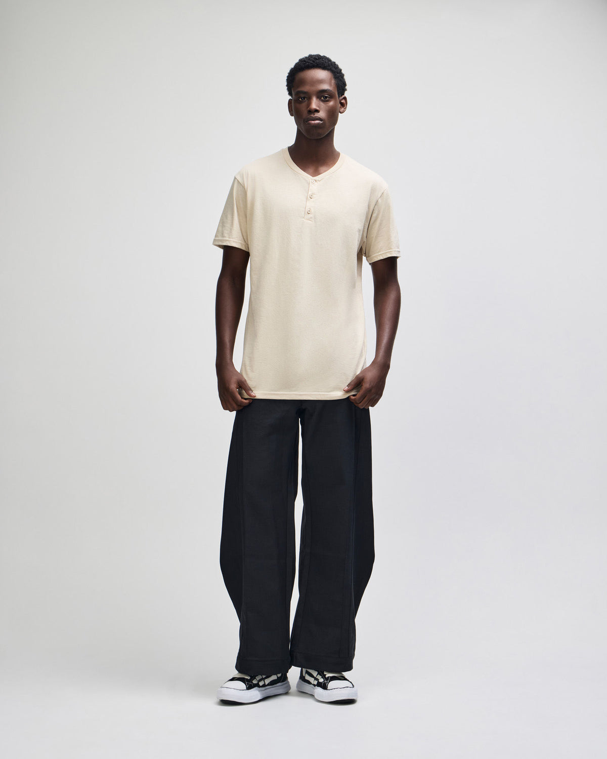 2004CVC American Apparel CVC Unisex Henley T-shirt