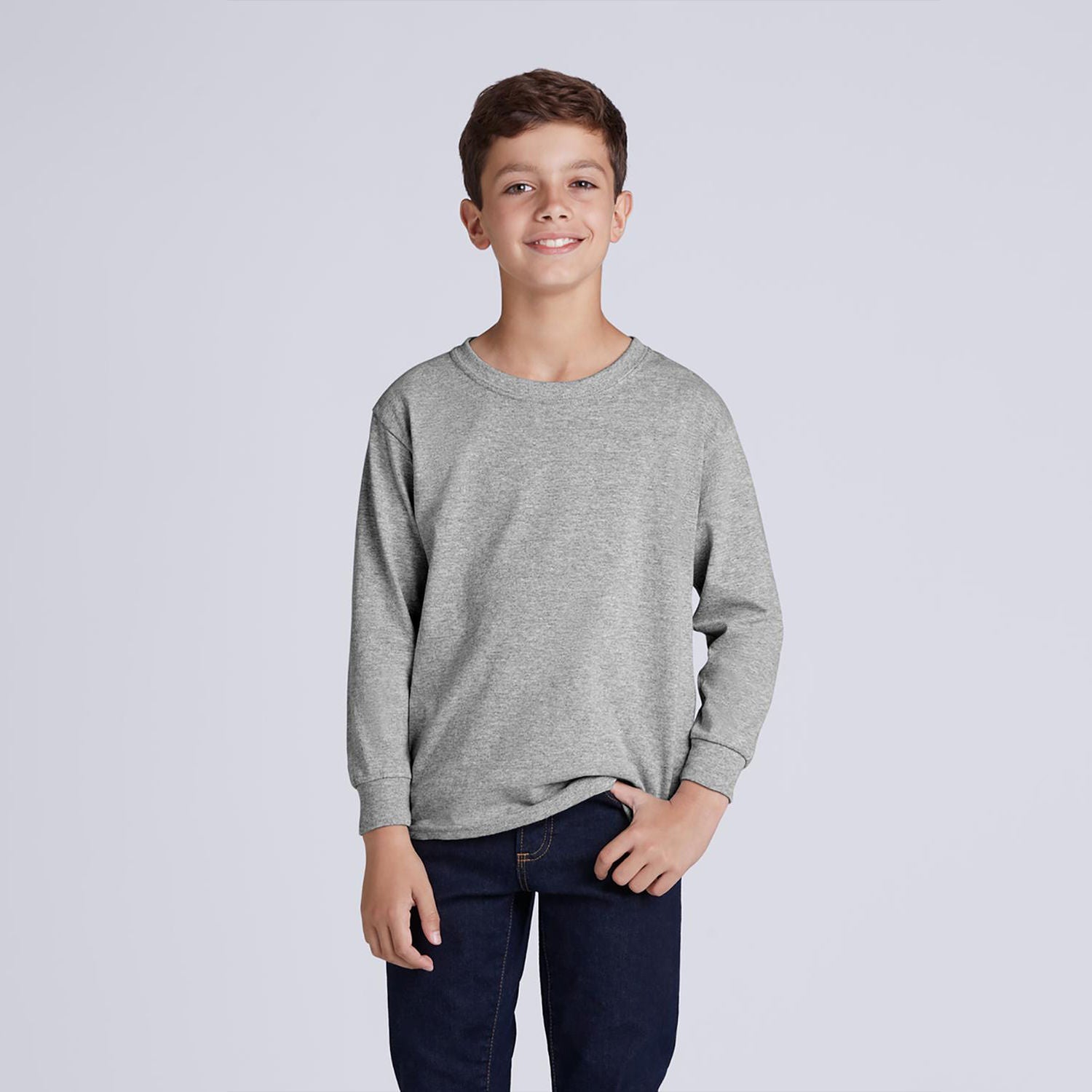 5400B Gildan Heavy Cotton Youth Long Sleeve T-shirt