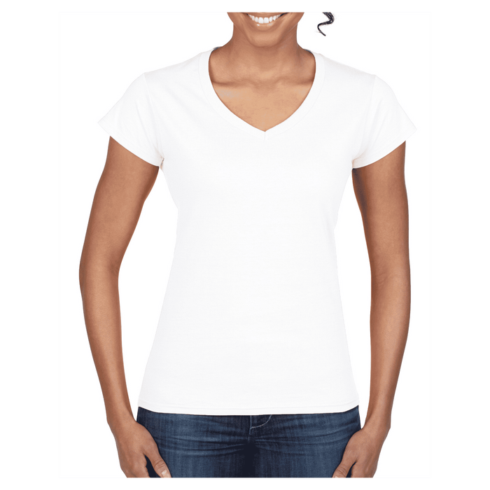 64V00L Gildan Softstyle Ladies' V-Neck T-Shirt
