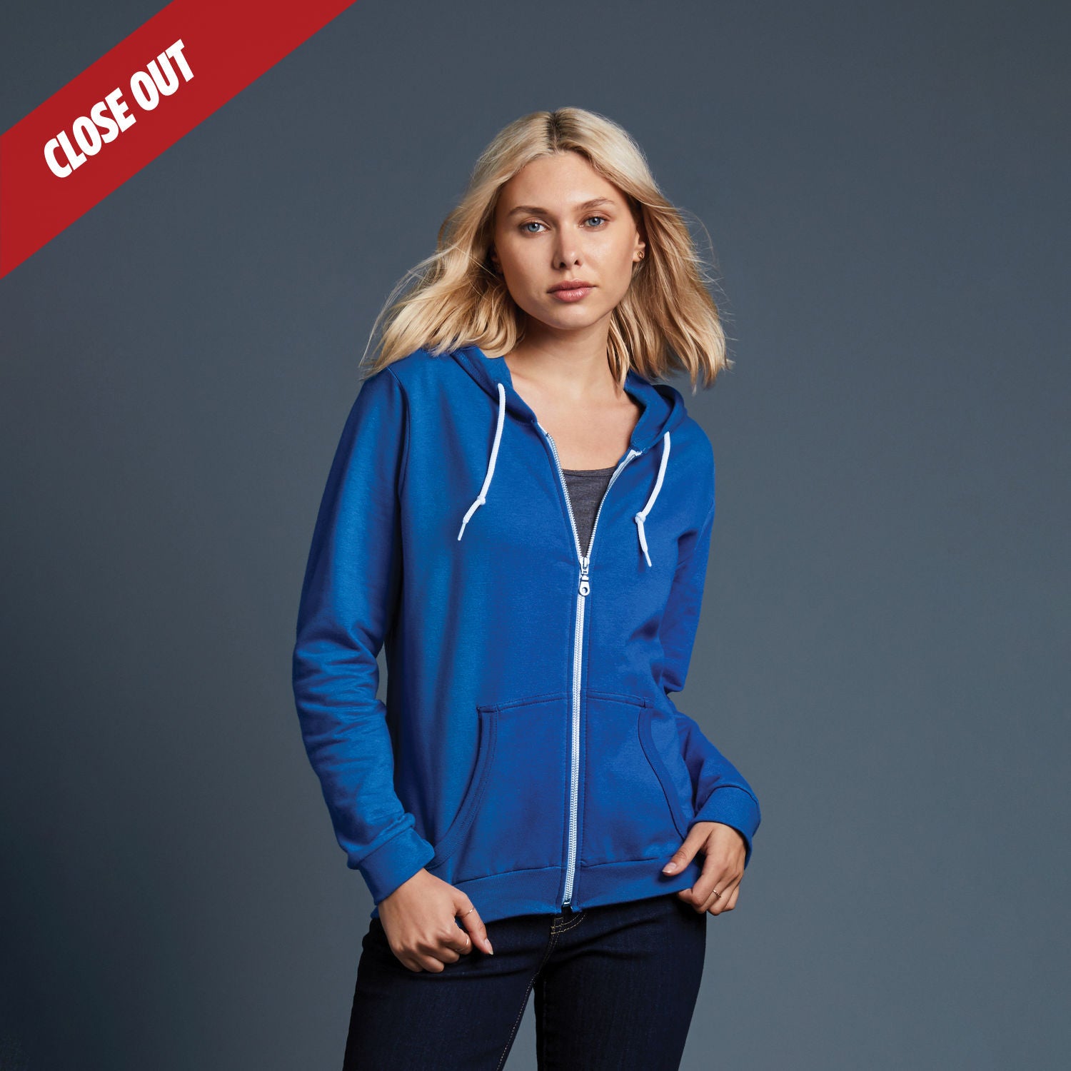71600FL Anvil Ladies Full-Zip Hooded Fleece