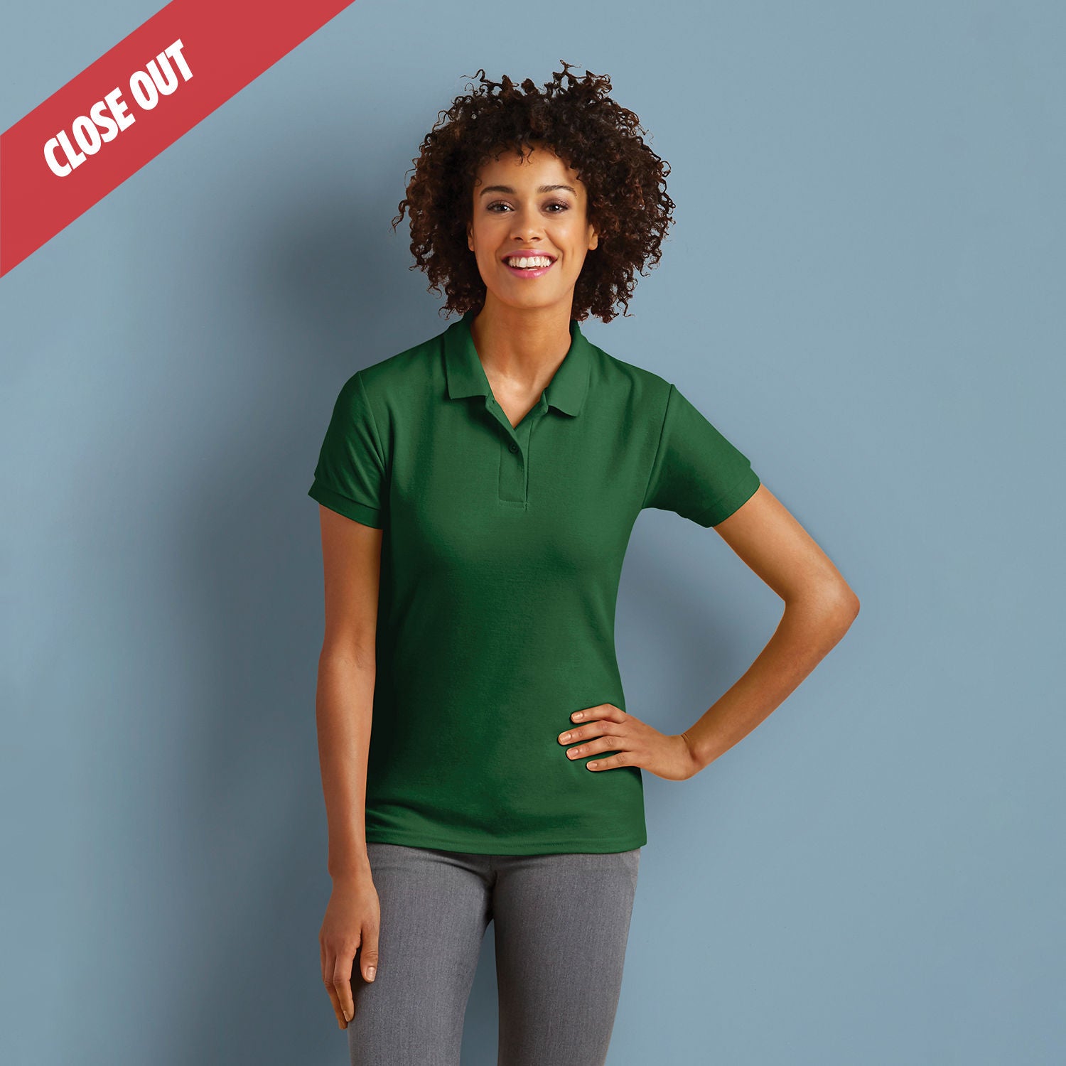 72800L Gildan DryBlend Ladies Double Pique Sport Shirt