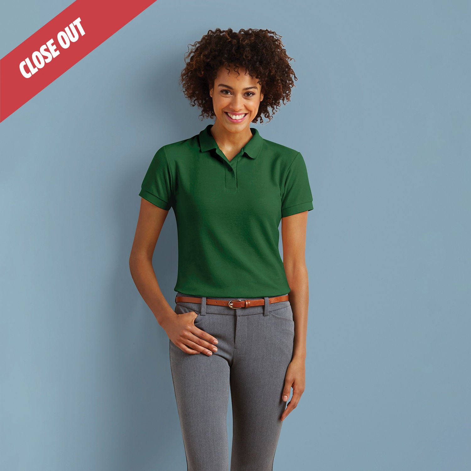 72800L Gildan DryBlend Ladies Double Pique Sport Shirt