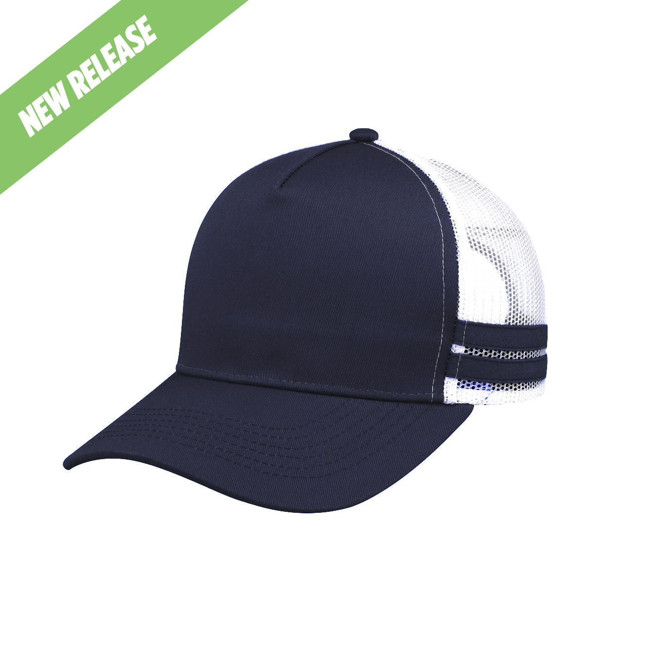 #colour_Navy / White Mesh / Navy Stripes