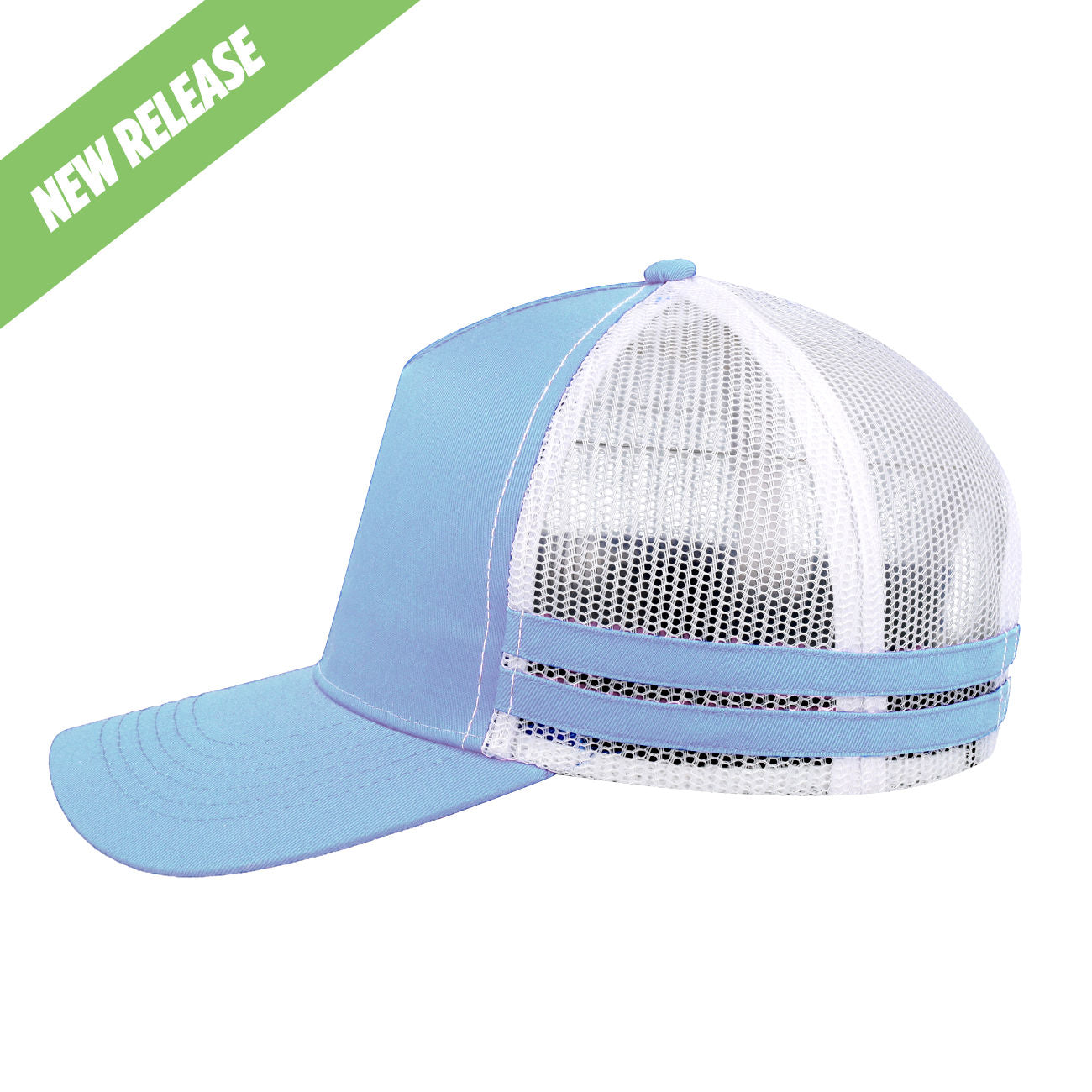 #colour_Sky / White Mesh / Sky Stripes