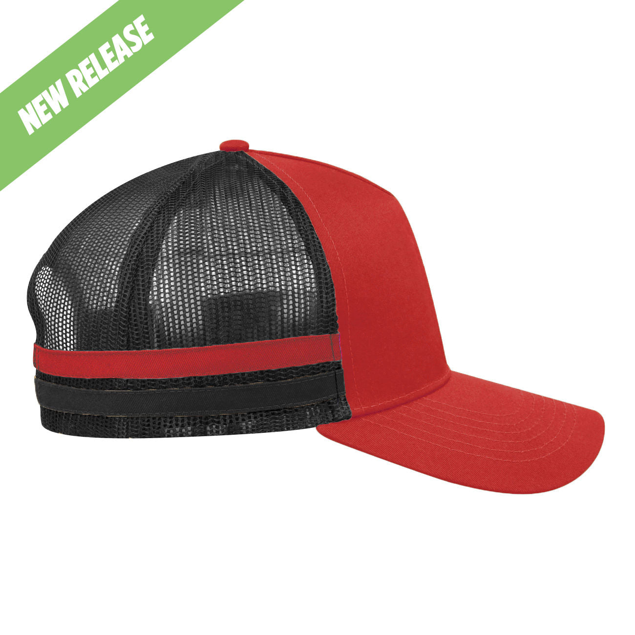#colour_Red / Black Mesh / Red + Black Stripe