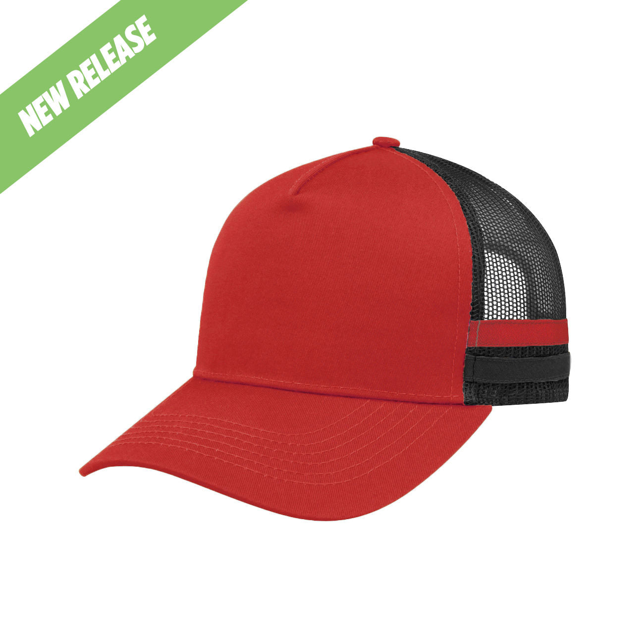 #colour_Red / Black Mesh / Red + Black Stripe